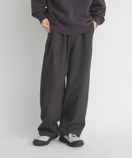 EKAL(エカル)の「WOOL LIKE TROUSER(その他パンツ・メンズ・ブラウン/ブラック/チャコールグレー・LARGE/MEDIUM)」の2枚目の写真