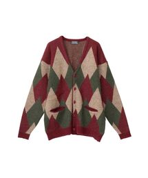 ARGYLEジャカード カーディガン