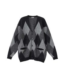 ARGYLEジャカード カーディガン