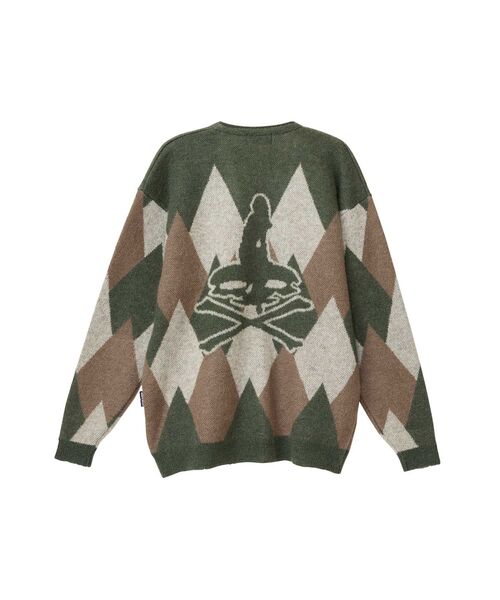 HYSTERIC GLAMOUR(ヒステリックグラマー)の「ARGYLEジャカード カーディガン(カーディガン/ボレロ・メンズ・レッド/ブラック/グリーン・X-LARGE/LARGE/MEDIUM/SMALL)」の5枚目の写真