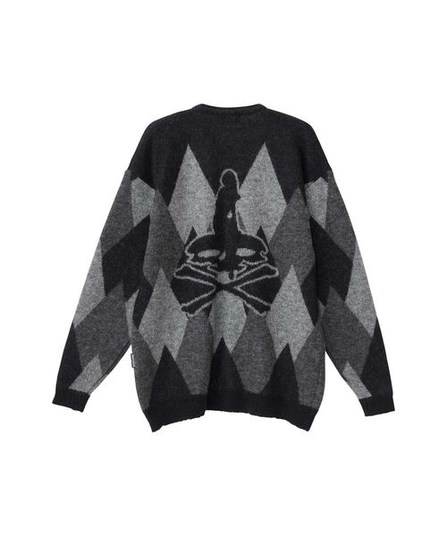HYSTERIC GLAMOUR(ヒステリックグラマー)の「ARGYLEジャカード カーディガン(カーディガン/ボレロ・メンズ・レッド/ブラック/グリーン・X-LARGE/LARGE/MEDIUM/SMALL)」の6枚目の写真
