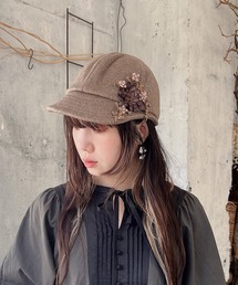 m.soeur（エムスール）の「こっくりカラーのブリムキャップ（キャップ）」