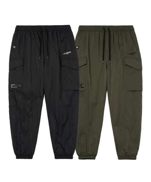 LIFE WORK(ライフワーク)の「L1 フリースウォームジョガーパンツ(スウェットパンツ・メンズ・ブラック/ダークカーキ・LARGE/MEDIUM)」の3枚目の写真
