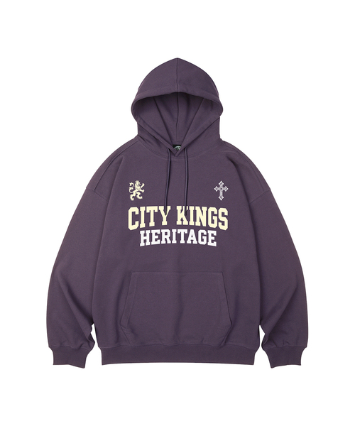 WILDROCK(ワイルドロック)の「CITY KINGS オーバーサイズパーカー_11 COL(パーカー・レディース・パープル/ブラウン/ピンク/バーガンディー/ネイビー/ダークグレー/ベージュ/ブルー/チャコール/アイボリー/ブラック・LARGE/SMALL/MEDIUM)」の9枚目の写真