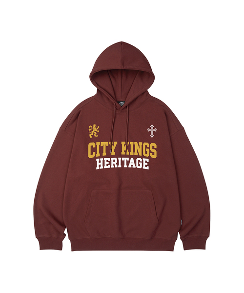 WILDROCK(ワイルドロック)の「CITY KINGS オーバーサイズパーカー_11 COL(パーカー・レディース・パープル/ブラウン/ピンク/バーガンディー/ネイビー/ダークグレー/ベージュ/ブルー/チャコール/アイボリー/ブラック・LARGE/SMALL/MEDIUM)」の11枚目の写真