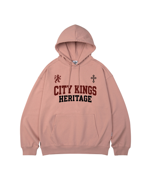 WILDROCK(ワイルドロック)の「CITY KINGS オーバーサイズパーカー_11 COL(パーカー・レディース・パープル/ブラウン/ピンク/バーガンディー/ネイビー/ダークグレー/ベージュ/ブルー/チャコール/アイボリー/ブラック・LARGE/SMALL/MEDIUM)」の10枚目の写真