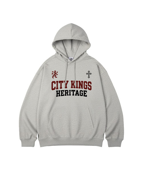 WILDROCK(ワイルドロック)の「CITY KINGS オーバーサイズパーカー_11 COL(パーカー・レディース・パープル/ブラウン/ピンク/バーガンディー/ネイビー/ダークグレー/ベージュ/ブルー/チャコール/アイボリー/ブラック・LARGE/SMALL/MEDIUM)」の3枚目の写真