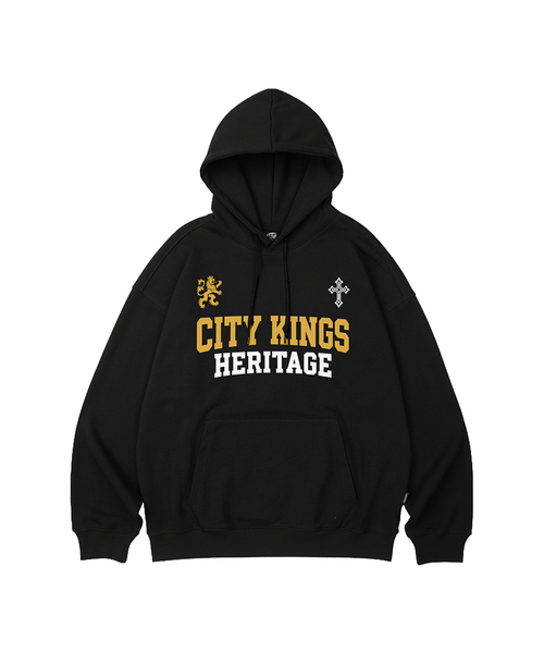 WILDROCK(ワイルドロック)の「CITY KINGS オーバーサイズパーカー_11 COL(パーカー・レディース・パープル/ブラウン/ピンク/バーガンディー/ネイビー/ダークグレー/ベージュ/ブルー/チャコール/アイボリー/ブラック・LARGE/SMALL/MEDIUM)」の1枚目の写真