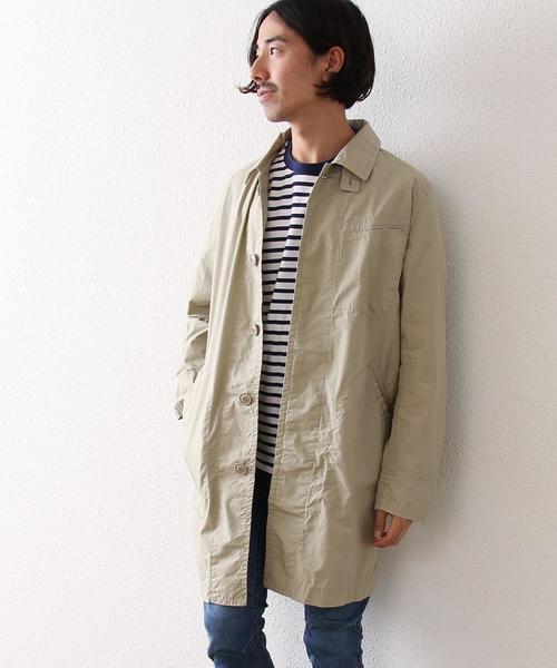 coen(コーエン)の「【MBC】ダンプルーフステンカラーコート(ステンカラーコート・メンズ・ベージュ/オリーブ・SMALL/MEDIUM/LARGE/X-LARGE)」の2枚目の写真
