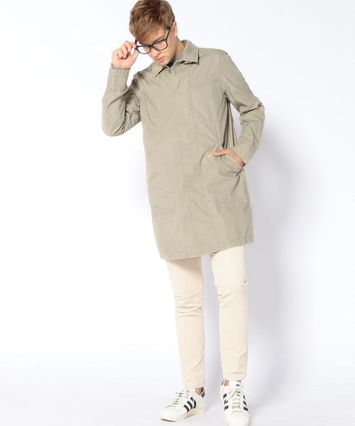 coen(コーエン)の「【MBC】ダンプルーフステンカラーコート(ステンカラーコート・メンズ・ベージュ/オリーブ・SMALL/MEDIUM/LARGE/X-LARGE)」の13枚目の写真
