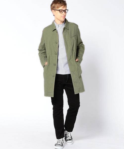 coen(コーエン)の「【MBC】ダンプルーフステンカラーコート(ステンカラーコート・メンズ・ベージュ/オリーブ・SMALL/MEDIUM/LARGE/X-LARGE)」の3枚目の写真