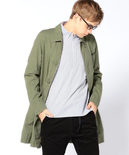 coen(コーエン)の「【MBC】ダンプルーフステンカラーコート(ステンカラーコート・メンズ・ベージュ/オリーブ・SMALL/MEDIUM/LARGE/X-LARGE)」の21枚目の写真