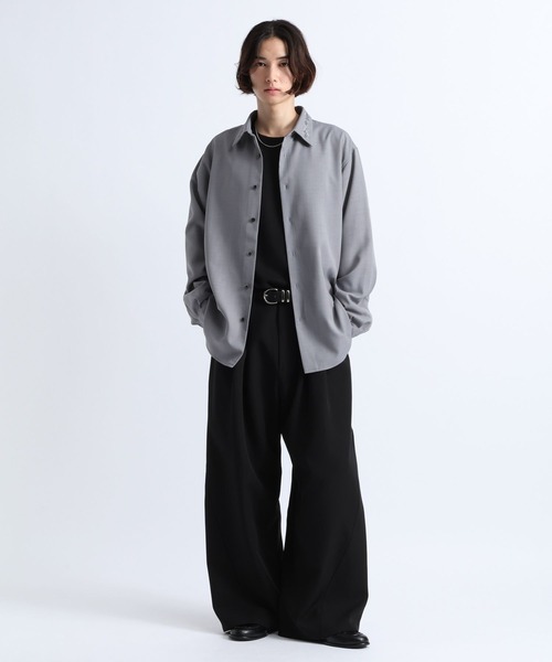 RAGEBLUE（レイジブルー）の「FLOWER EMBROIDERED COLLAR SHIRTS/襟フラワー刺繍シャツ（シャツ/ブラウス・メンズ・ホワイト/ブラック/グレー・MEDIUM/LARGE）」の18枚目の写真