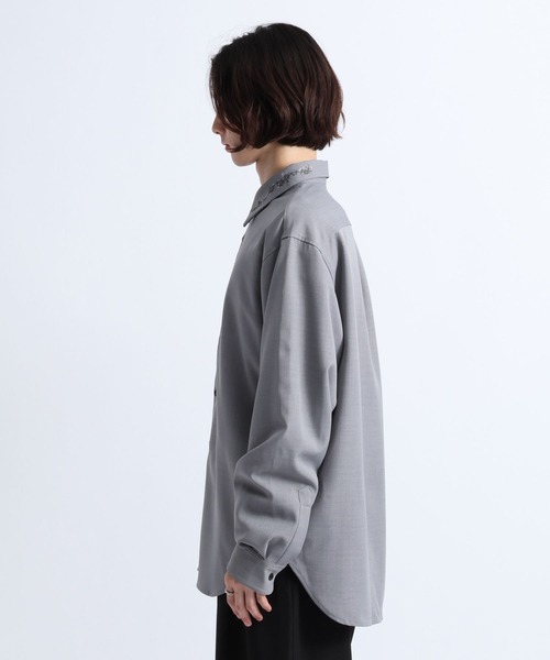 RAGEBLUE（レイジブルー）の「FLOWER EMBROIDERED COLLAR SHIRTS/襟フラワー刺繍シャツ（シャツ/ブラウス・メンズ・ホワイト/ブラック/グレー・MEDIUM/LARGE）」の10枚目の写真