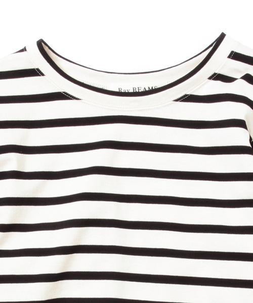 Ray BEAMS（レイビームス）の「▼【Ray BEAMS / バックフレア クルーネック Tシャツ】（Tシャツ/カットソー・レディース・オフホワイト/ブラック/その他1・ONE SIZE）」の19枚目の写真