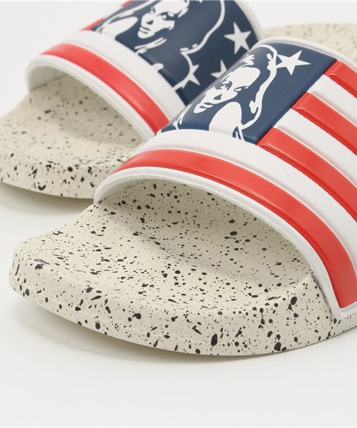 HYSTERIC GLAMOUR（ヒステリックグラマー）の「STARS&STRIPES スライダー（サンダル・メンズ・マルチ・MEDIUM/SMALL）」の2枚目の写真