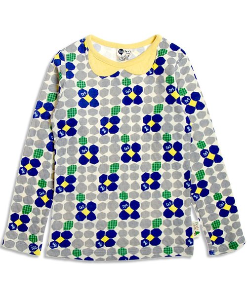 Petit jam(プチジャム)の「秋の3柄長袖Tシャツ(Tシャツ/カットソー・キッズ・ブルー/グレー/オレンジ/パープル/イエロー/ミント・95/110/130/100/120/80/90)」の2枚目の写真