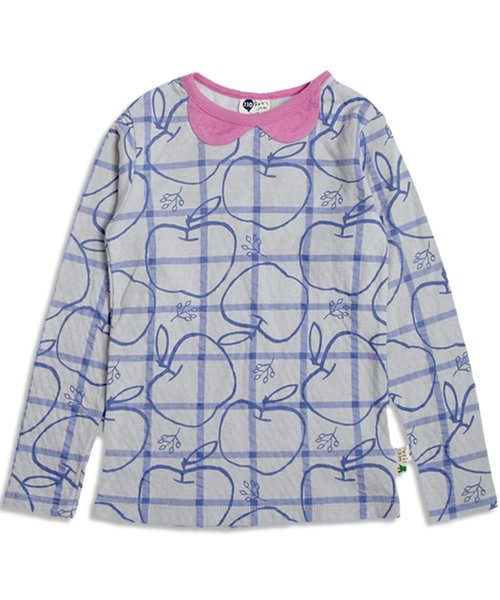 Petit jam(プチジャム)の「秋の3柄長袖Tシャツ(Tシャツ/カットソー・キッズ・ブルー/グレー/オレンジ/パープル/イエロー/ミント・95/110/130/100/120/80/90)」の4枚目の写真