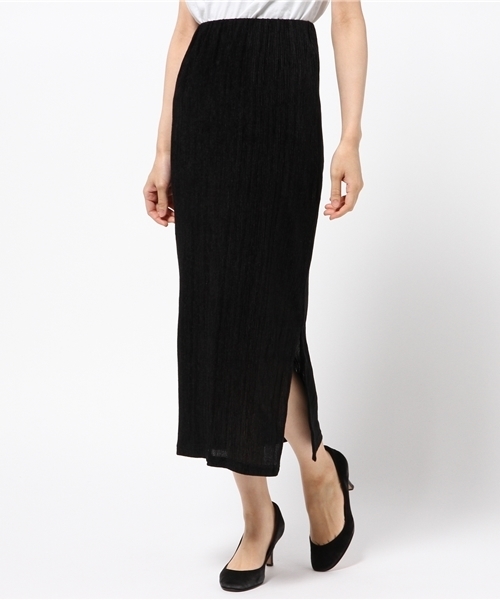 MOUSSY（マウジー）の「VELOUR PLEATS SKIRT J（スカート・レディース・ピンク/ブラック/ダークグリーン・FREE）」の10枚目の写真