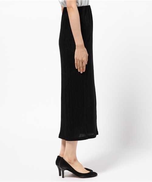 MOUSSY（マウジー）の「VELOUR PLEATS SKIRT J（スカート・レディース・ピンク/ブラック/ダークグリーン・FREE）」の5枚目の写真