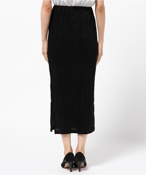 MOUSSY（マウジー）の「VELOUR PLEATS SKIRT J（スカート・レディース・ピンク/ブラック/ダークグリーン・FREE）」の6枚目の写真