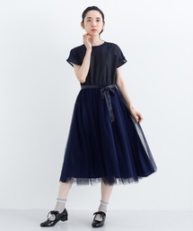 Merlot Plus メルロープリュス の デコルテシースルーワンピース2404 ドレス Wear