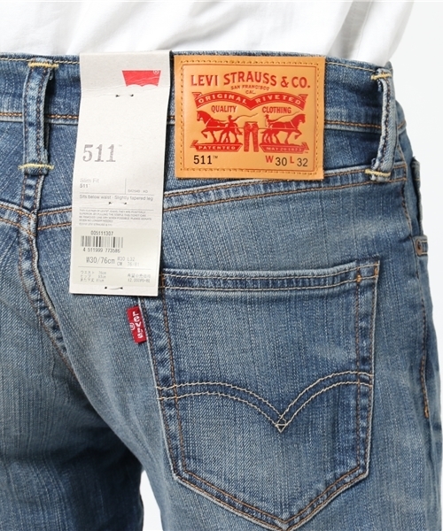 Levi's(リーバイス)の「【LEVI'S】511(TM) SLIM アンティークウォッシュ(デニムパンツ・メンズ・インディゴブルー・28inch/33inch/31inch/34inch/30inch/32inch/29inch)」の12枚目の写真