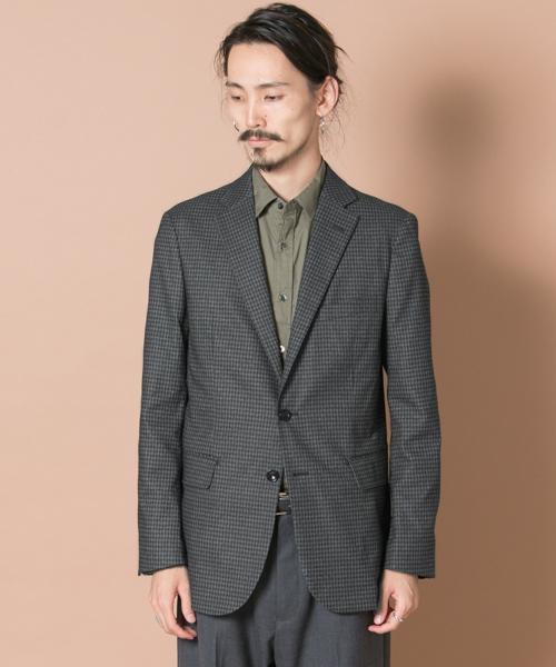 URBAN RESEARCH（アーバンリサーチ）の「URBAN RESEARCH プリントトラベルJKT（テーラードジャケット・メンズ・グレー系その他/ブルー系その他・LARGE/MEDIUM）」の3枚目の写真