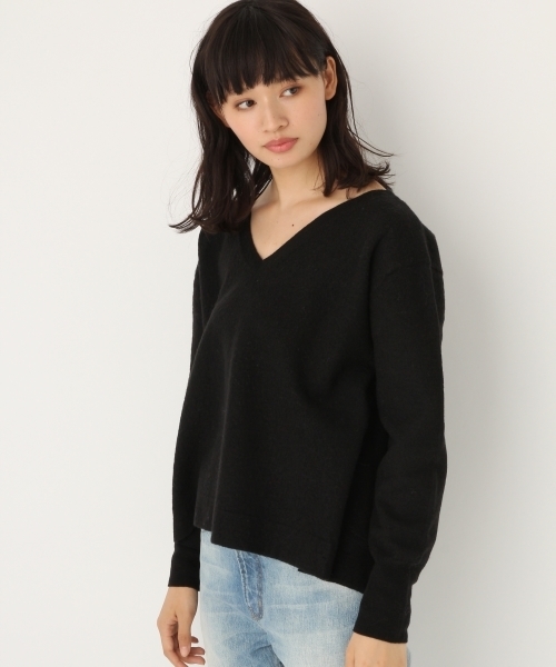 A part by（アパートバイ）の「12GWアッシュクVPOLS　738749 （ニット/セーター・レディース・グレー/ブラック/ホワイト/キャメル/ピンク・FREE）」の8枚目の写真