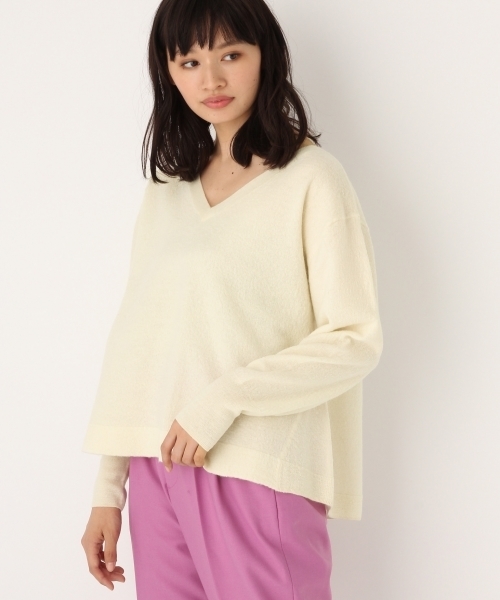 A part by（アパートバイ）の「12GWアッシュクVPOLS　738749 （ニット/セーター・レディース・グレー/ブラック/ホワイト/キャメル/ピンク・FREE）」の22枚目の写真