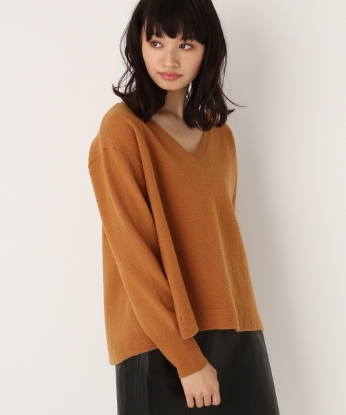 A part by（アパートバイ）の「12GWアッシュクVPOLS　738749 （ニット/セーター・レディース・グレー/ブラック/ホワイト/キャメル/ピンク・FREE）」の19枚目の写真