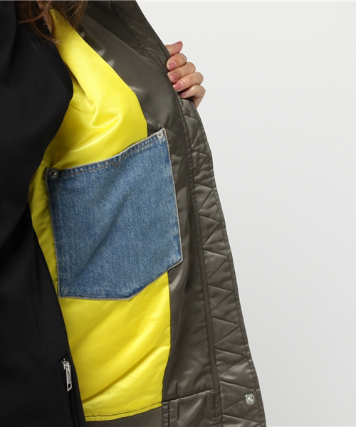 DIESEL(ディーゼル)の「00SVJE0TANV(ブルゾン・レディース・カーキオリーブ/ブラック/バーガンディー・SMALL/XX-SMALL/X-SMALL/MEDIUM/LARGE)」の16枚目の写真