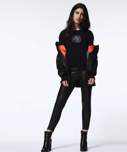 DIESEL(ディーゼル)の「00SVJE0TANV(ブルゾン・レディース・カーキオリーブ/ブラック/バーガンディー・SMALL/XX-SMALL/X-SMALL/MEDIUM/LARGE)」の20枚目の写真