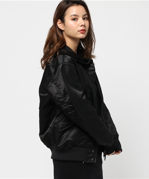 DIESEL(ディーゼル)の「00SVJE0TANV(ブルゾン・レディース・カーキオリーブ/ブラック/バーガンディー・SMALL/XX-SMALL/X-SMALL/MEDIUM/LARGE)」の13枚目の写真