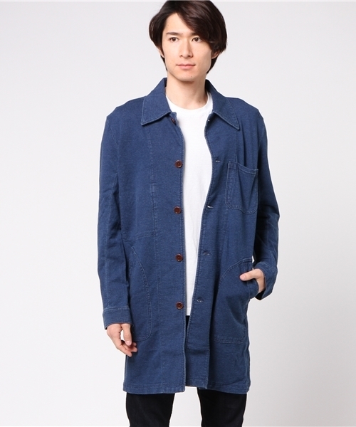 Le Tiroir De Dressterior ルティロワドゥドレステリア の インディゴ裏毛コート ステンカラーコート Wear