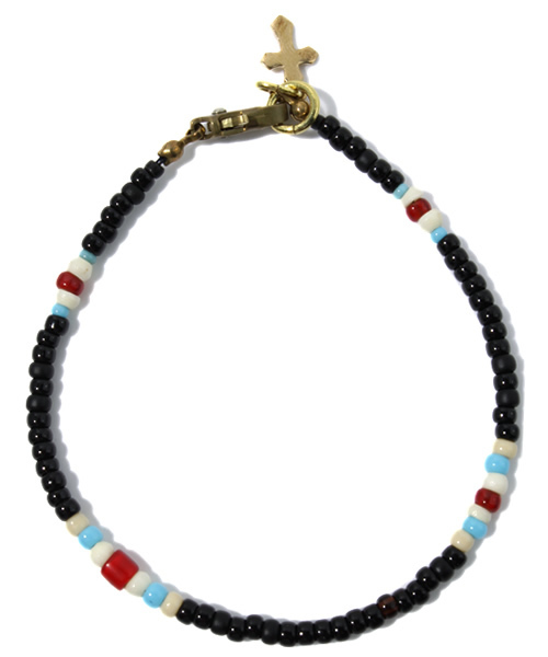 BEAMS（ビームス）の「ROSETTA PRAYER / シングルブレス（ブレスレット・メンズ・ホワイト/ブラック/レッド/ネイビー・ONE SIZE）」の6枚目の写真