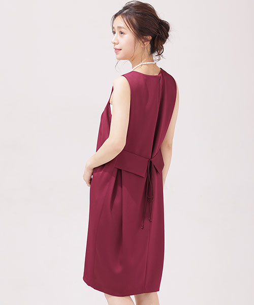 セール Foバックリボン付きサテンワンピ ワンピース Nano Universe ナノユニバース のファッション通販 Zozotown