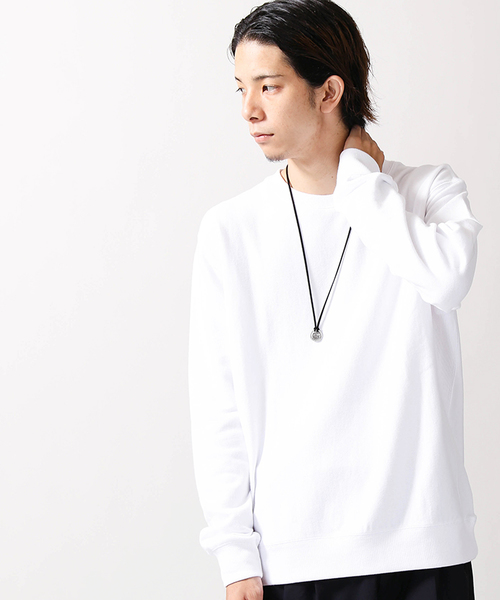 WEGO(ウィゴー)の「WEGO/サイドリブ裏毛プルオーバー(スウェット・メンズ・ホワイト/ブラック/ネイビー/オートミール/杢グレー/ワイン・SMALL/MEDIUM/LARGE)」の2枚目の写真