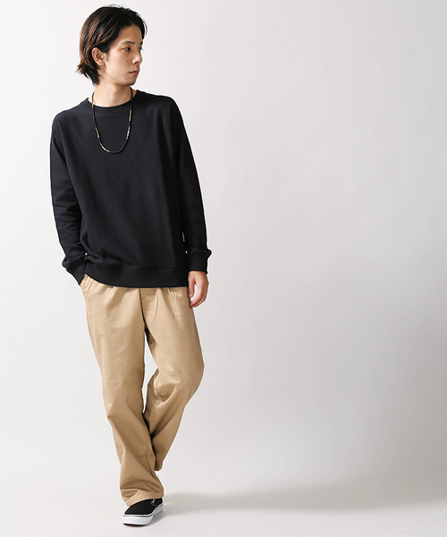 WEGO(ウィゴー)の「WEGO/サイドリブ裏毛プルオーバー(スウェット・メンズ・ホワイト/ブラック/ネイビー/オートミール/杢グレー/ワイン・SMALL/MEDIUM/LARGE)」の17枚目の写真