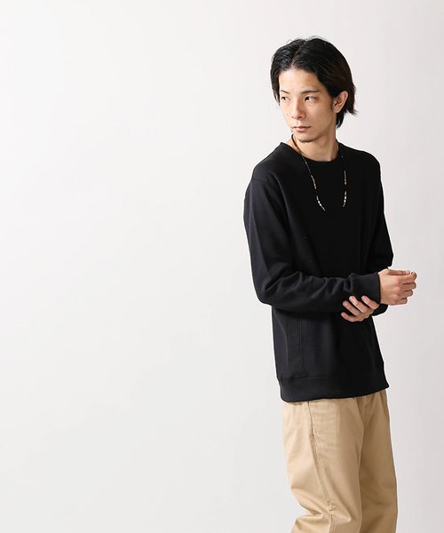 WEGO(ウィゴー)の「WEGO/サイドリブ裏毛プルオーバー(スウェット・メンズ・ホワイト/ブラック/ネイビー/オートミール/杢グレー/ワイン・SMALL/MEDIUM/LARGE)」の18枚目の写真