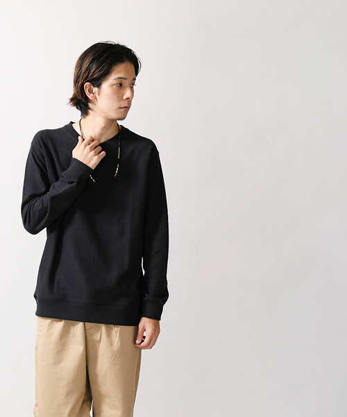 WEGO(ウィゴー)の「WEGO/サイドリブ裏毛プルオーバー(スウェット・メンズ・ホワイト/ブラック/ネイビー/オートミール/杢グレー/ワイン・SMALL/MEDIUM/LARGE)」の19枚目の写真