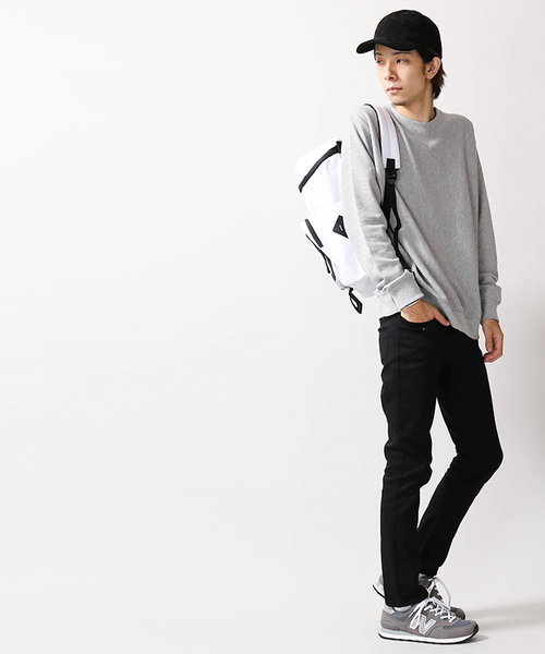 WEGO(ウィゴー)の「WEGO/サイドリブ裏毛プルオーバー(スウェット・メンズ・ホワイト/ブラック/ネイビー/オートミール/杢グレー/ワイン・SMALL/MEDIUM/LARGE)」の20枚目の写真