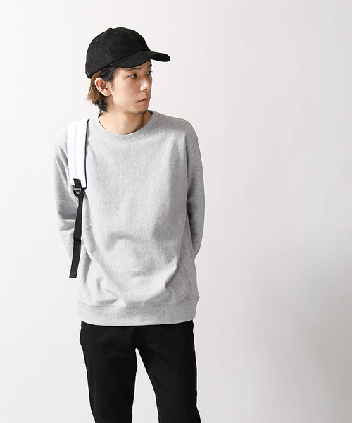 WEGO(ウィゴー)の「WEGO/サイドリブ裏毛プルオーバー(スウェット・メンズ・ホワイト/ブラック/ネイビー/オートミール/杢グレー/ワイン・SMALL/MEDIUM/LARGE)」の21枚目の写真