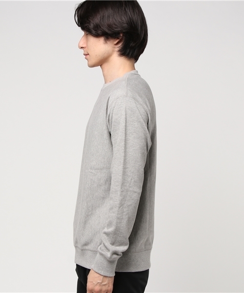 WEGO(ウィゴー)の「WEGO/サイドリブ裏毛プルオーバー(スウェット・メンズ・ホワイト/ブラック/ネイビー/オートミール/杢グレー/ワイン・SMALL/MEDIUM/LARGE)」の7枚目の写真