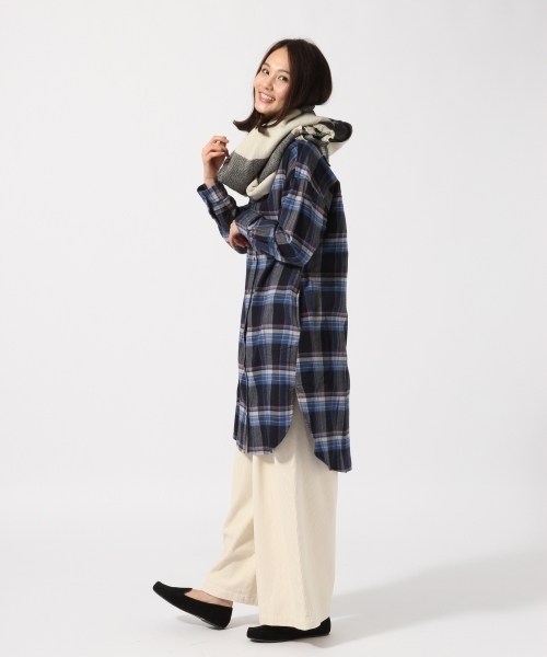 GLOBAL WORK(グローバルワーク)の「ソフトフランネルワンピース/762670(ワンピース・レディース・ブラック/ネイビー/レッド/イエロー/ブルー・MEDIUM/LARGE)」の8枚目の写真