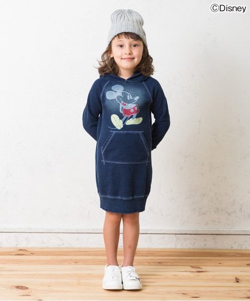 BREEZE（ブリーズ）の「Disney（ディズニー）パーカーワンピ（ワンピース・キッズ・キナリ/グレー/ネイビー・95/120/110/100/140/130/80/90）」の15枚目の写真