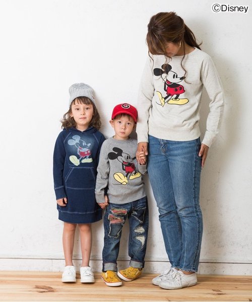 BREEZE（ブリーズ）の「Disney（ディズニー）パーカーワンピ（ワンピース・キッズ・キナリ/グレー/ネイビー・95/120/110/100/140/130/80/90）」の13枚目の写真