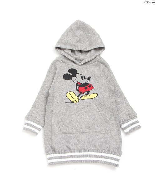 BREEZE（ブリーズ）の「Disney（ディズニー）パーカーワンピ（ワンピース・キッズ・キナリ/グレー/ネイビー・95/120/110/100/140/130/80/90）」の8枚目の写真