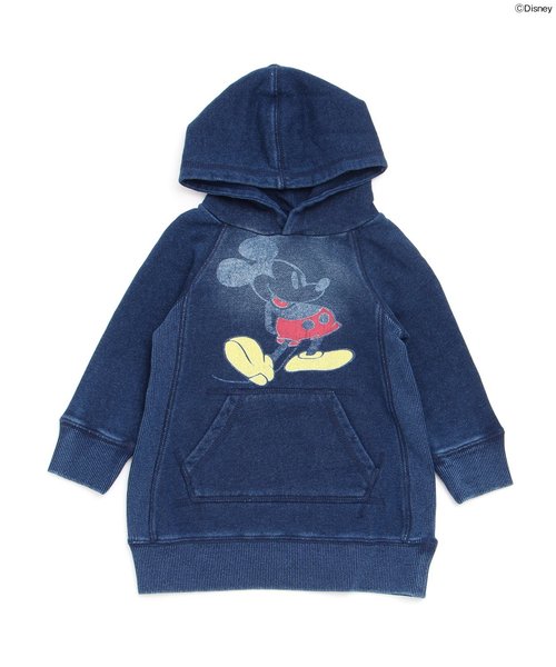 BREEZE（ブリーズ）の「Disney（ディズニー）パーカーワンピ（ワンピース・キッズ・キナリ/グレー/ネイビー・95/120/110/100/140/130/80/90）」の5枚目の写真