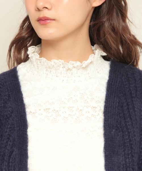 PAGEBOY(ページボーイ)の「モヘア混ロングカーディガン(カーディガン/ボレロ・レディース・ネイビー/ピンク/グレイッシュベージュ・FREE)」の18枚目の写真